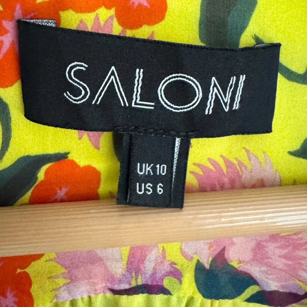 Saloni Alexia Azalea Silk Maxi Dress - Picture 6 of 14
